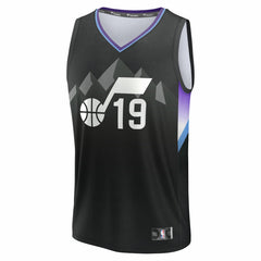 Fanatics - Ace Bailey Utah Jazz Youth 2025 NBA Draft First Round Pick Fast Break Replica Jersey - Statement Edition - Black