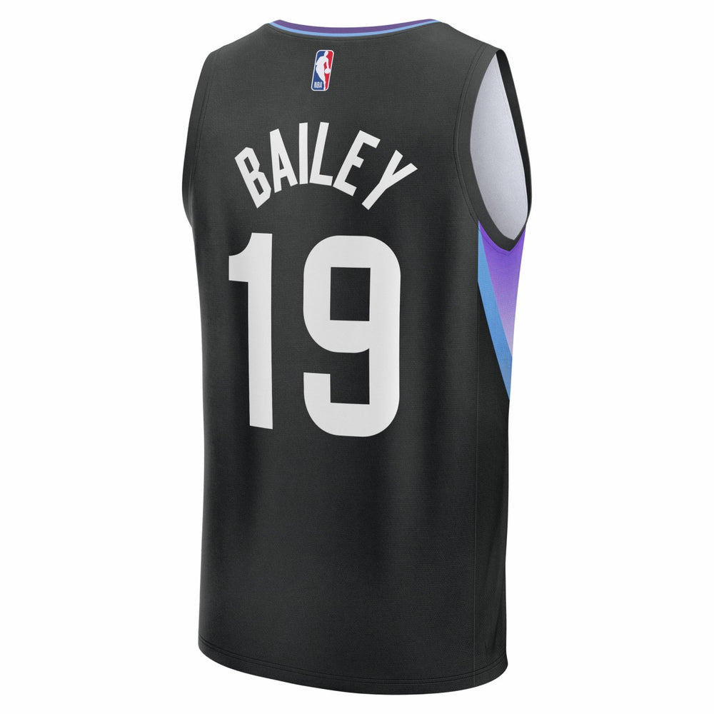 Fanatics - Ace Bailey Utah Jazz Youth 2025 NBA Draft First Round Pick Fast Break Replica Jersey - Statement Edition - Black