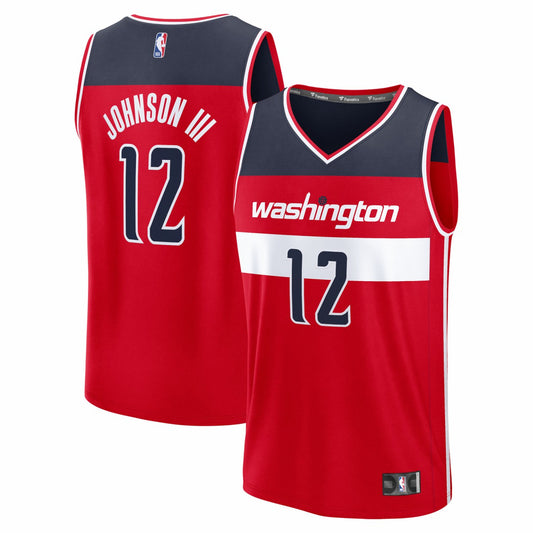 Tre Johnson III Washington Wizards Youth 2025 NBA Draft First Round Pick Fast Break Replica Jersey - Icon Edition - Red | NBA Jerseys
