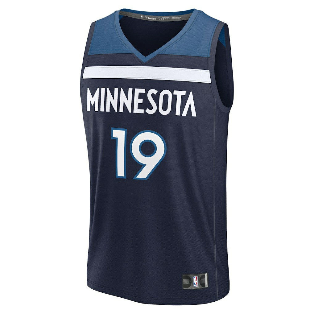 Fanatics - Joan Beringer Minnesota Timberwolves 2025 NBA Draft First Round Pick Fast Break Replica Jersey - Icon Edition - Navy