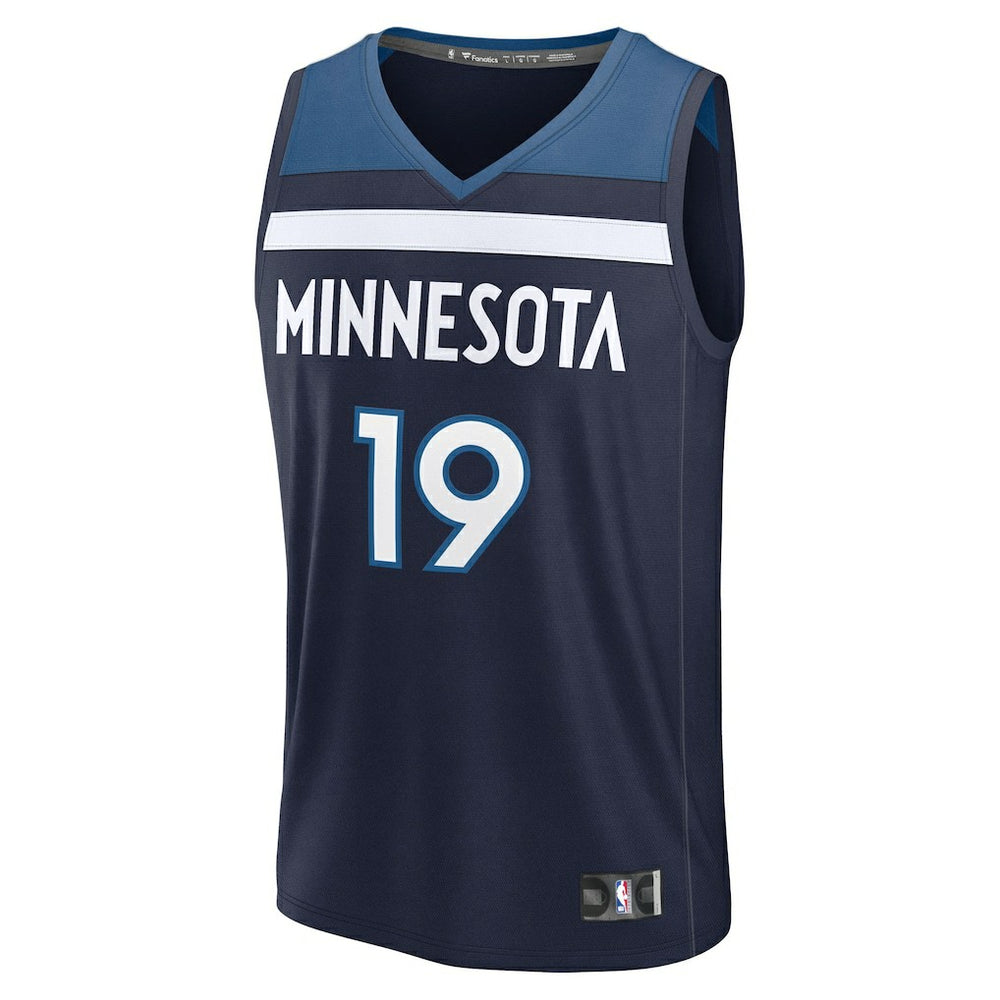 Fanatics - Joan Beringer Minnesota Timberwolves 2025 NBA Draft First Round Pick Fast Break Replica Jersey - Icon Edition - Navy