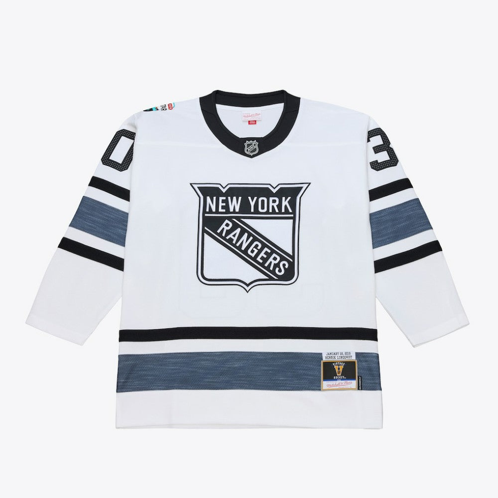 Henrik Lundqvist Mitchell & Ness 2019 All-Star Game Power Play Jersey - White | NHL Jerseys