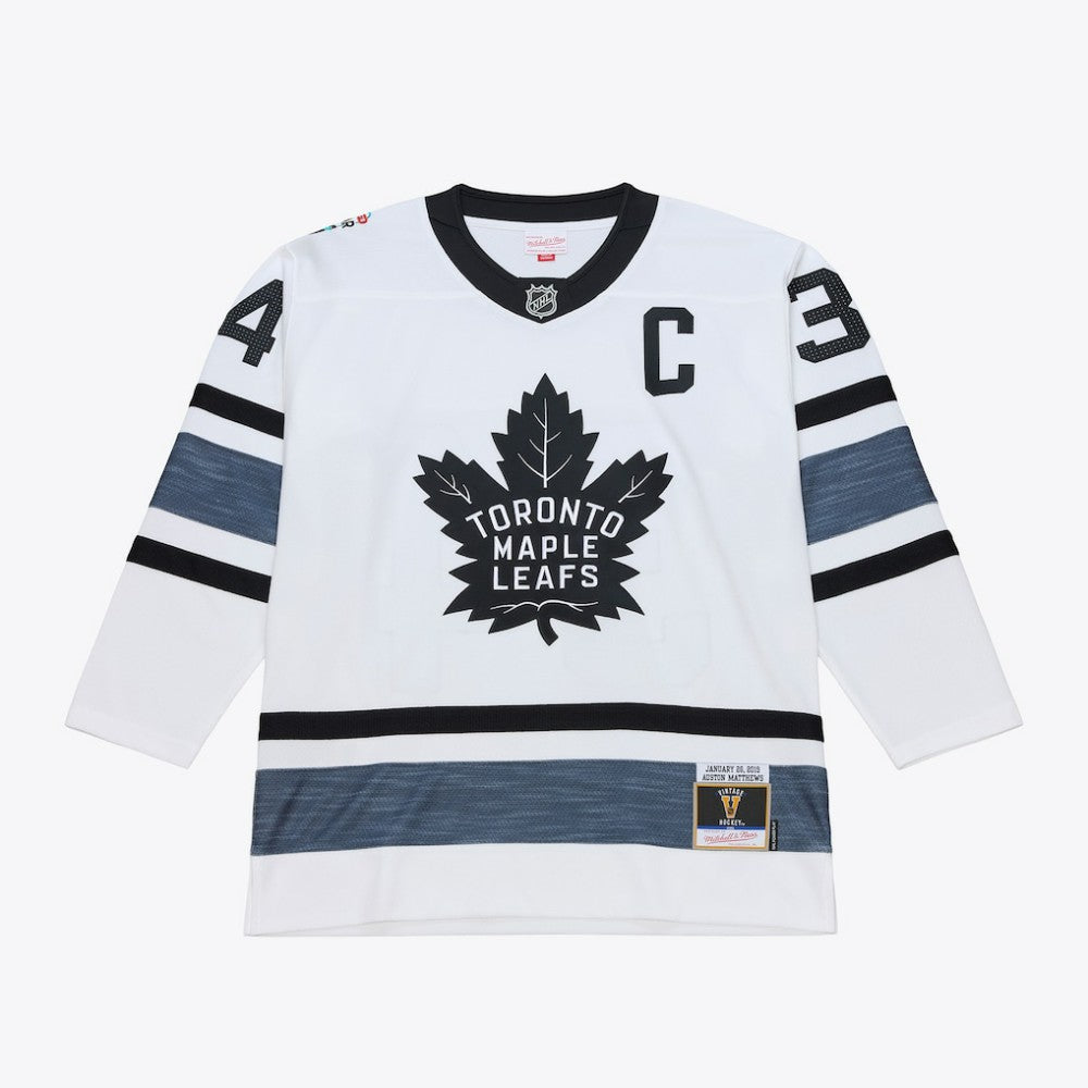 Auston Matthews Mitchell & Ness 2019 All-Star Game Power Play Jersey - White | NHL Jerseys