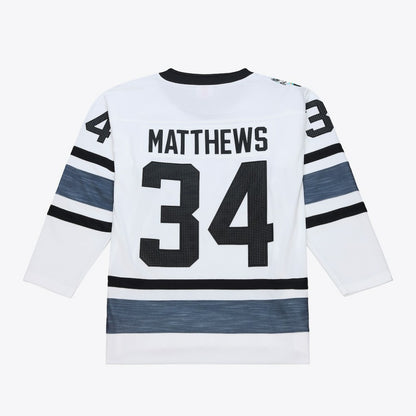 Auston Matthews Mitchell & Ness 2019 All-Star Game Power Play Jersey - White | NHL Jerseys