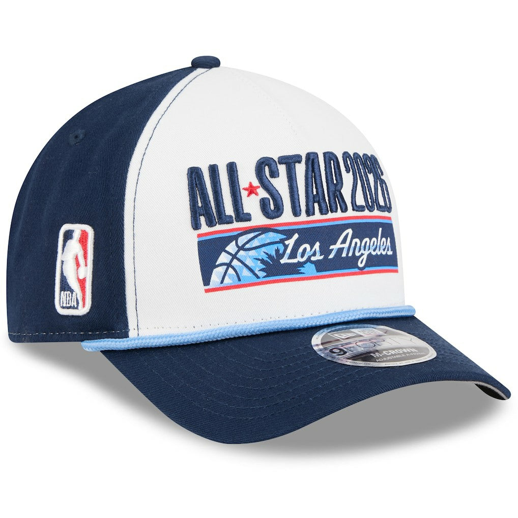 New Era -  2026 NBA All-Star Game A-Frame 9FORTY Adjustable Hat - White/Navy