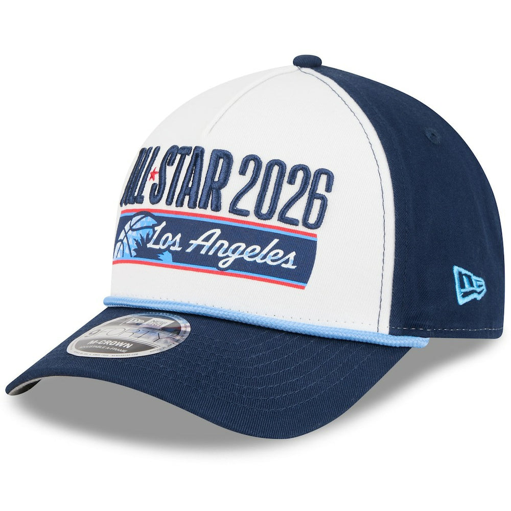 New Era -  2026 NBA All-Star Game A-Frame 9FORTY Adjustable Hat - White/Navy