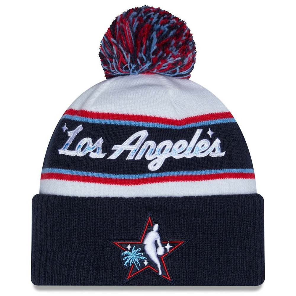 New Era -  2026 NBA All-Star Game Cuffed Knit Hat with Pom - White/Navy