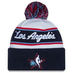 New Era -  2026 NBA All-Star Game Cuffed Knit Hat with Pom - White/Navy