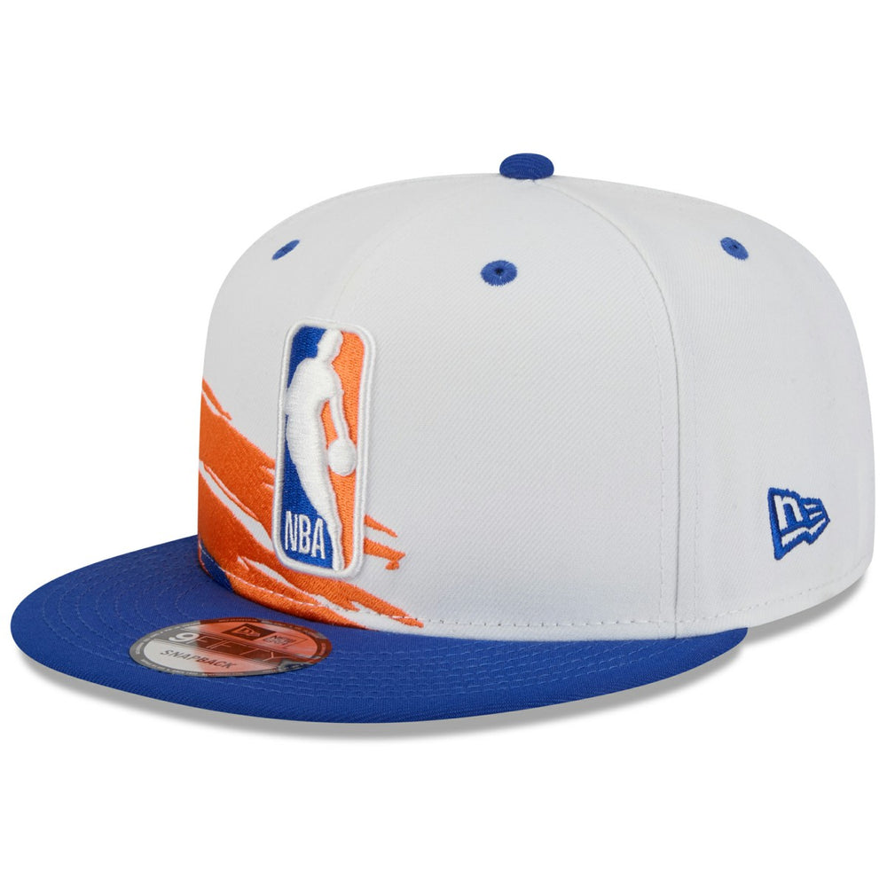 New Era - New York Knicks 2026 NBA All-Star Game Brushstroke 9FIFTY Snapback Hat - White/Blue