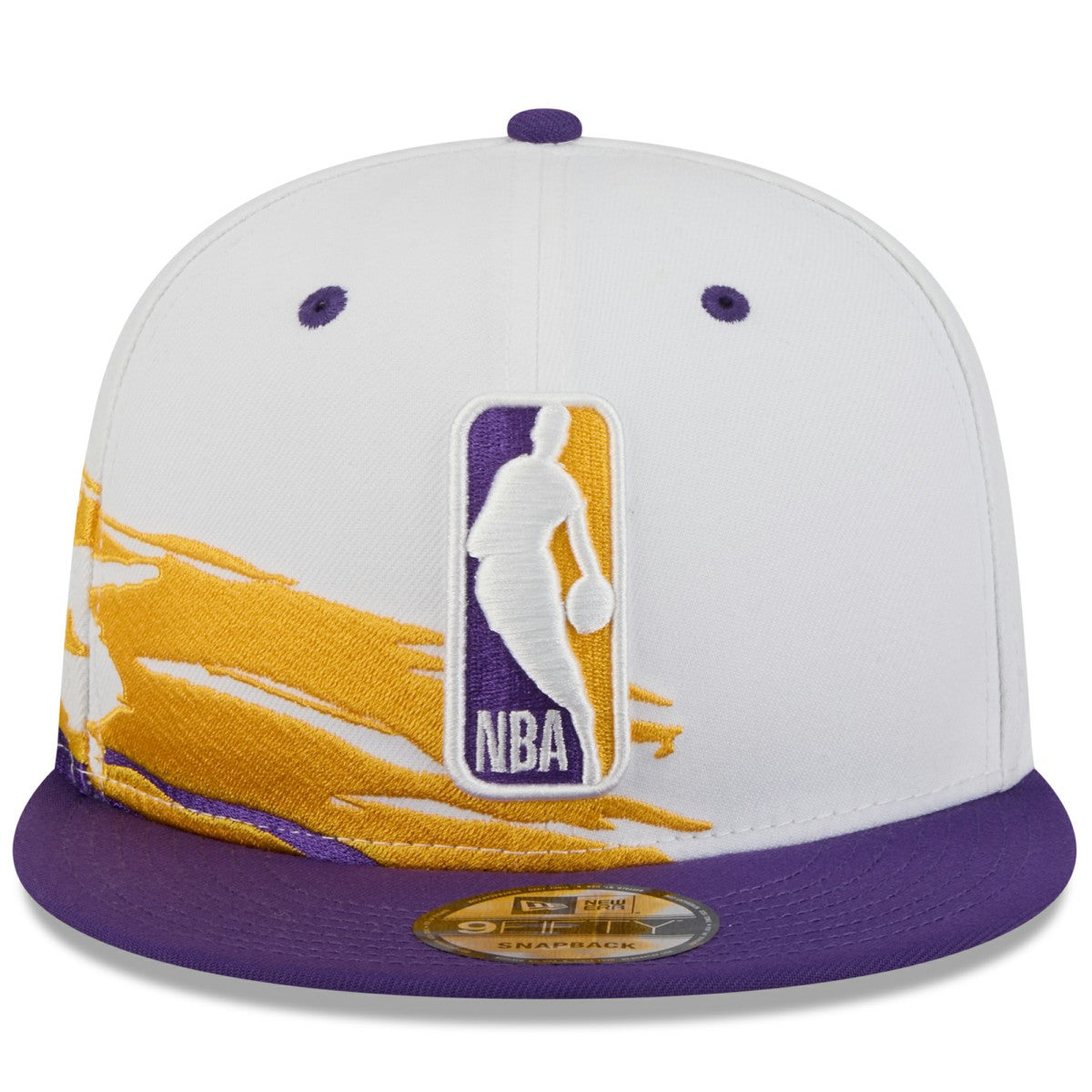New Era - Los Angeles Lakers 2026 NBA All-Star Game Brushstroke 9FIFTY Snapback Hat - White/Purple