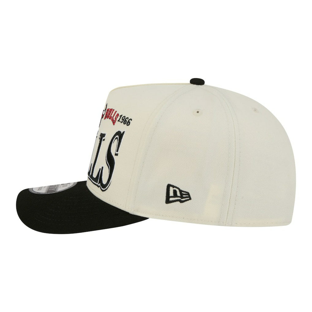 New Era - Chicago Bulls Stretched 2-Tone A-Frame 9FIFTY Adjustable Hat - Cream/Black