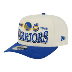 New Era - Golden State Warriors Stretched 2-Tone A-Frame 9FIFTY Adjustable Hat - Cream/Royal