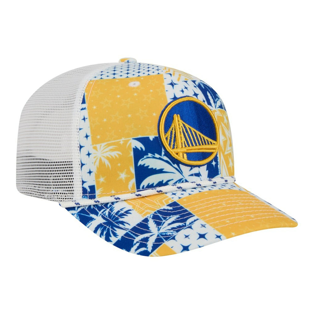 New Era - Golden State Warriors Fan Pack Tropical Pattern 9SEVENTY Adjustable Hat - White