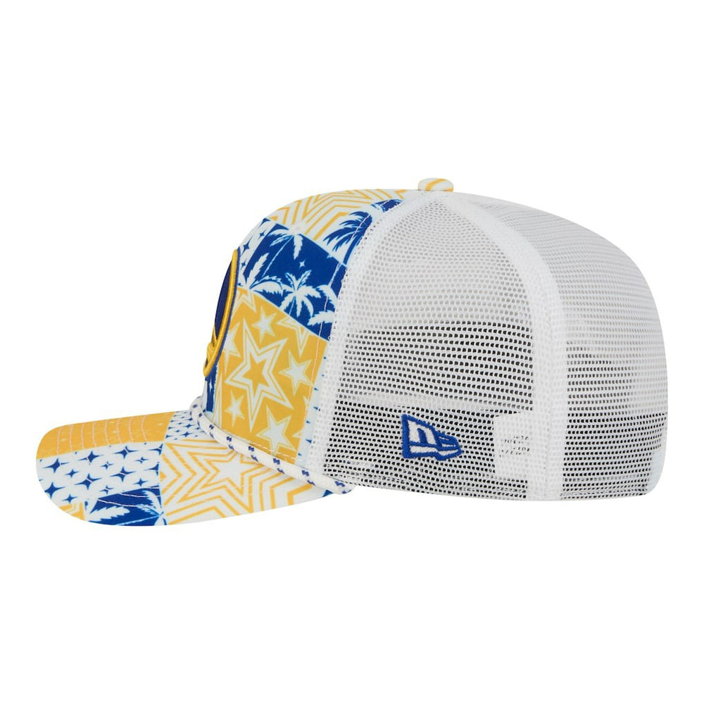 New Era - Golden State Warriors Fan Pack Tropical Pattern 9SEVENTY Adjustable Hat - White