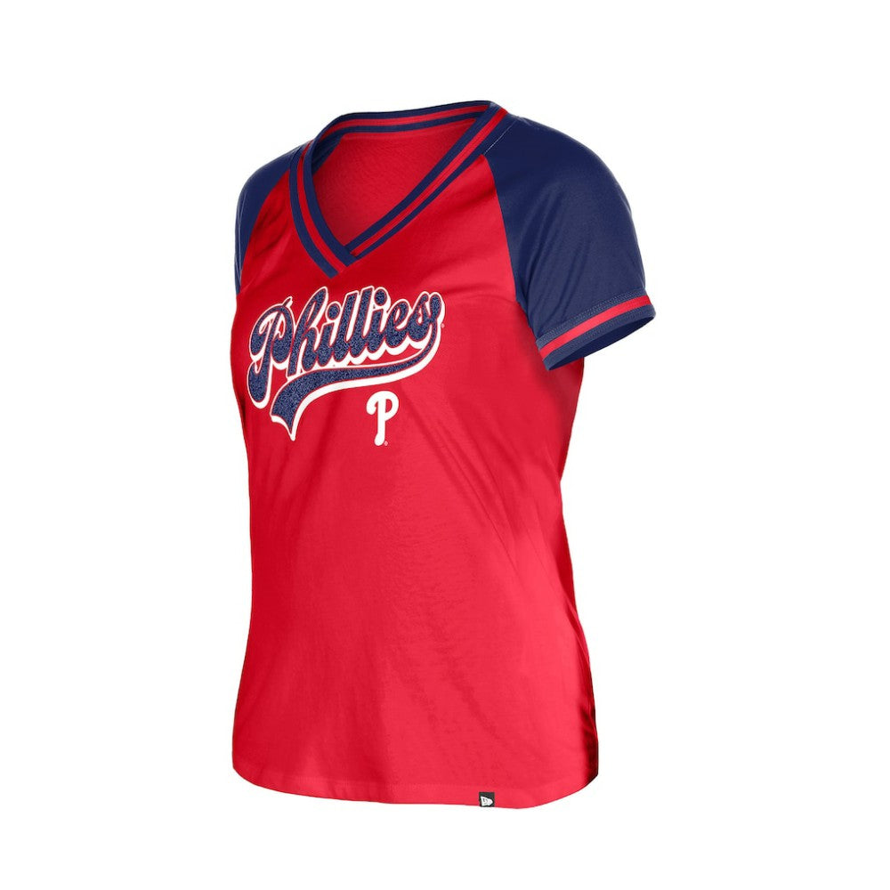 Philadelphia Phillies New Era Women's Gameday V-Neck T-Shirt discount