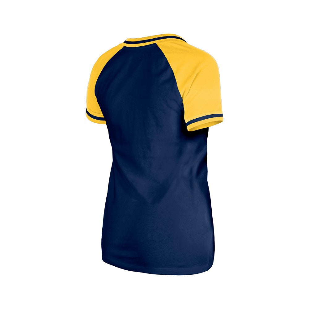Milwaukee Brewers New Era Women's Gameday V-Neck T-Shirt Lifestyle