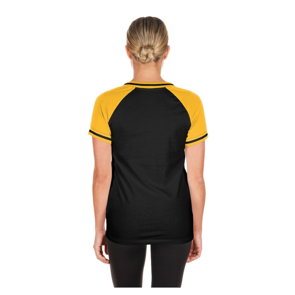 Pittsburgh Pirates New Era Women's Gameday V-Neck T-Shirt for sale