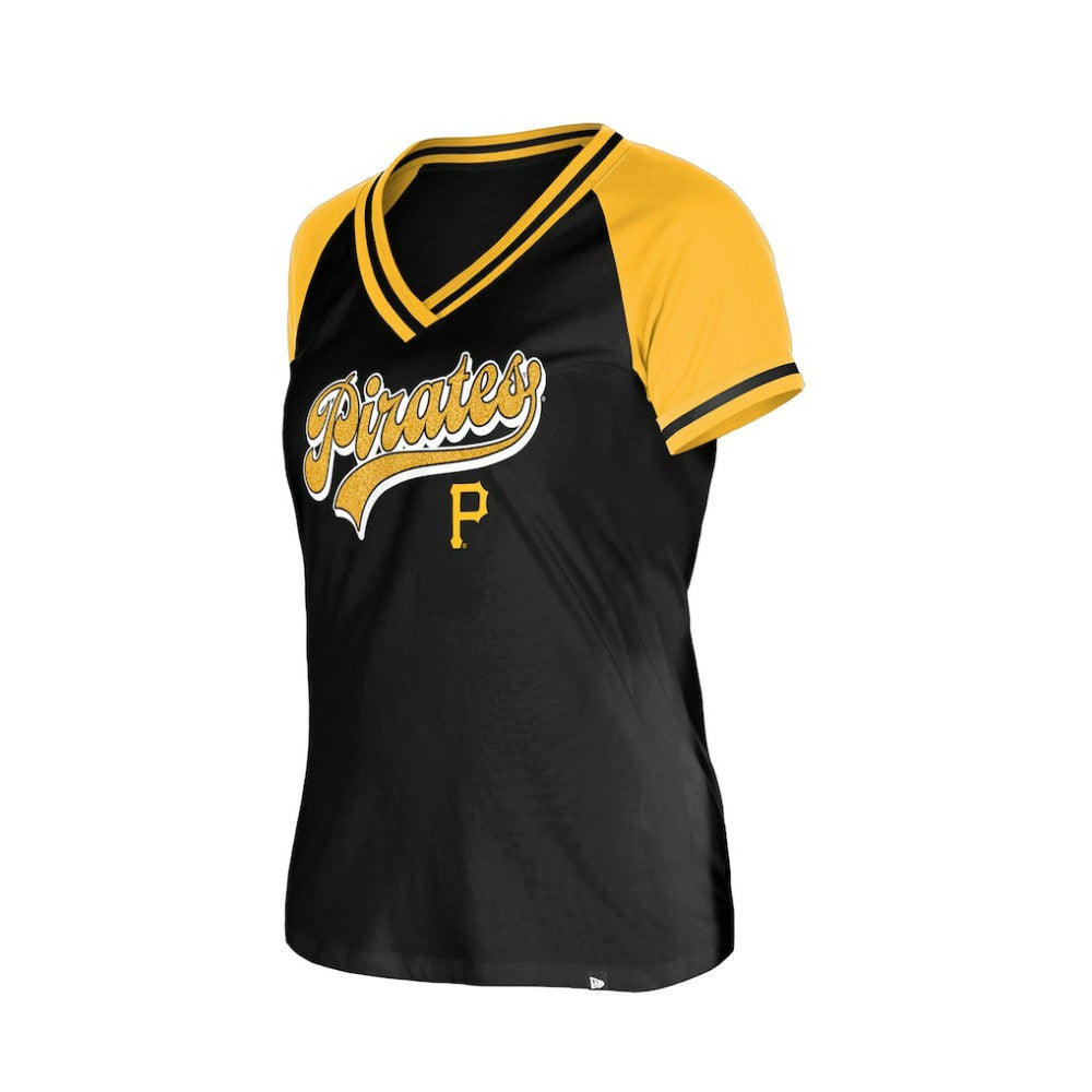 Pittsburgh Pirates New Era Women's Gameday V-Neck T-Shirt for sale