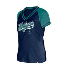 Seattle Mariners New Era Women's Gameday V-Neck T-Shirt Clearance