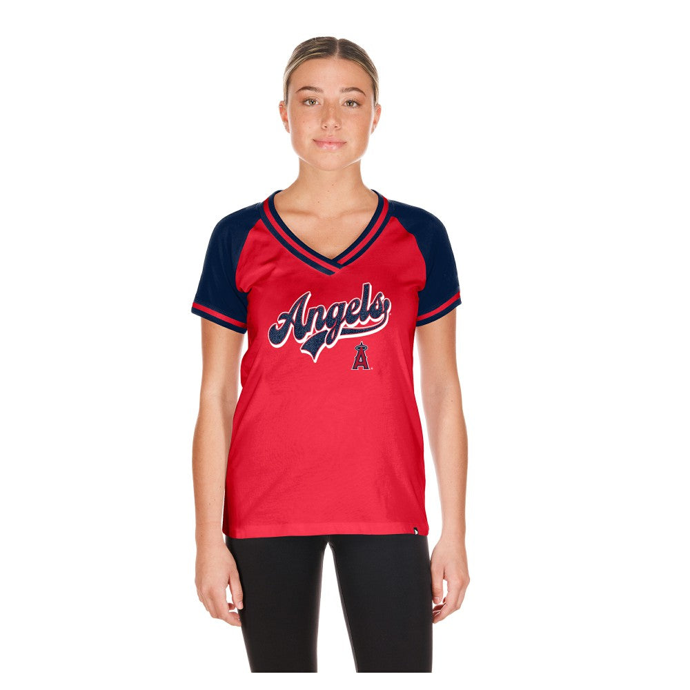 Los Angeles Angels New Era Women's Gameday V-Neck T-Shirt Near Me