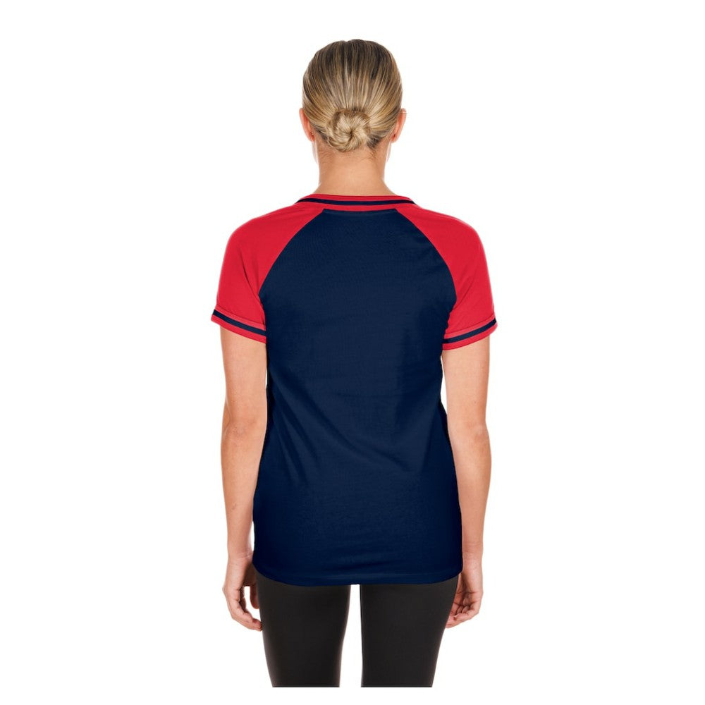 Atlanta Braves New Era Women's Gameday V-Neck T-Shirt discount