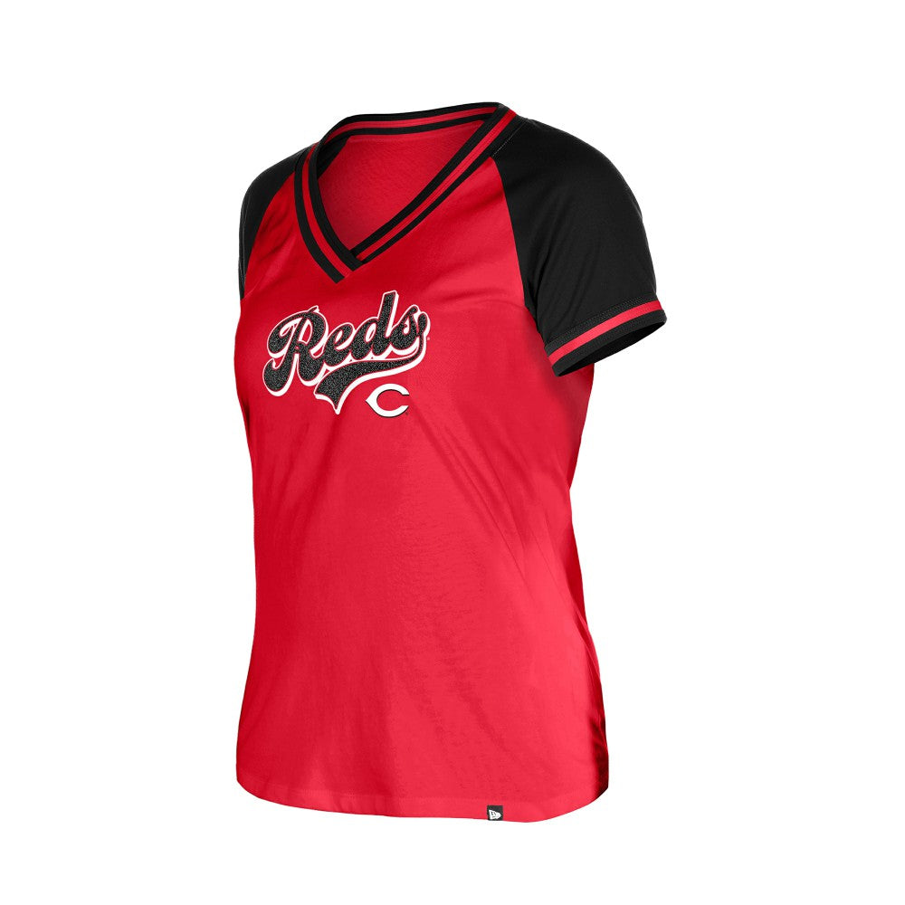 Cincinnati Reds New Era Women's Gameday V-Neck T-Shirt Sale