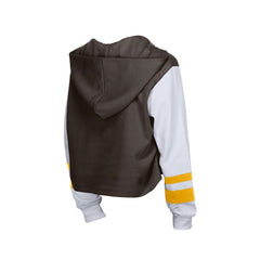 San Diego Padres New Era Women's Boxy Lace-Up Hoodie On Sale