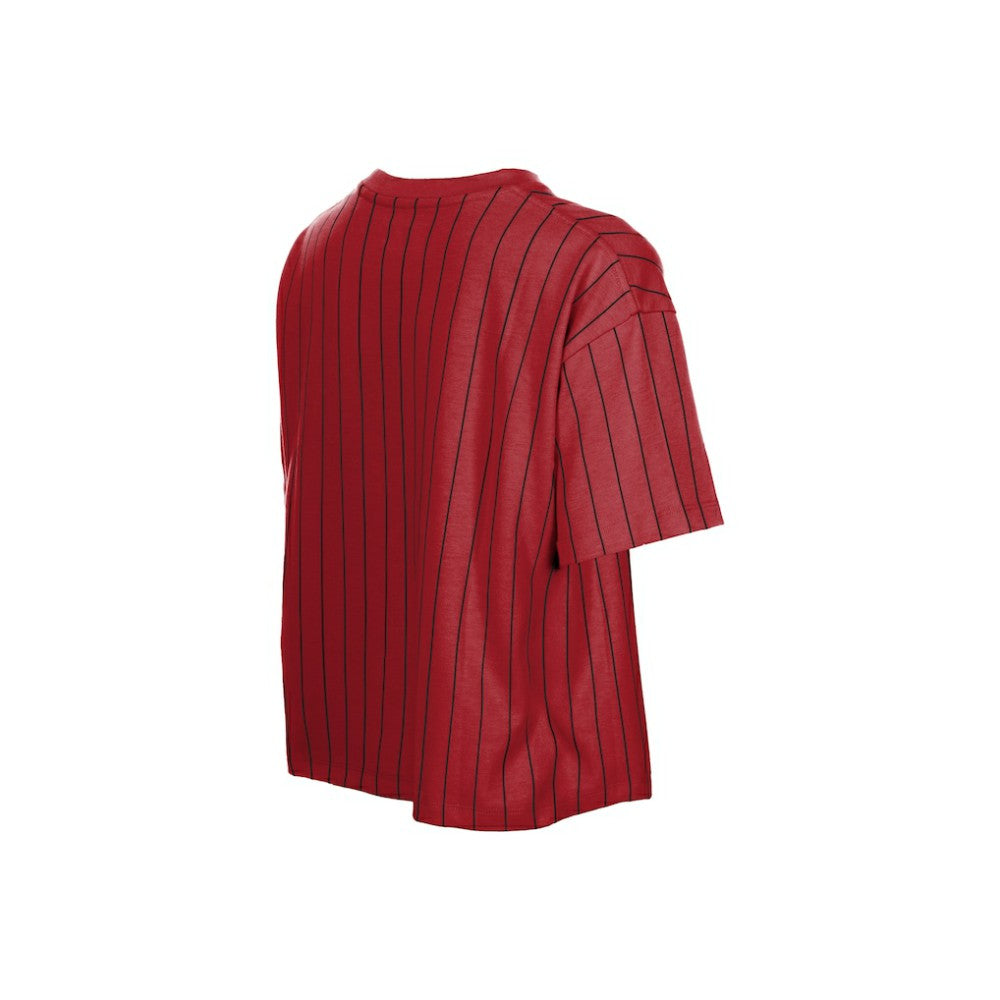 Arizona Diamondbacks New Era Women's Throwback Meshback Pinstripe Boxy T-Shirt discount