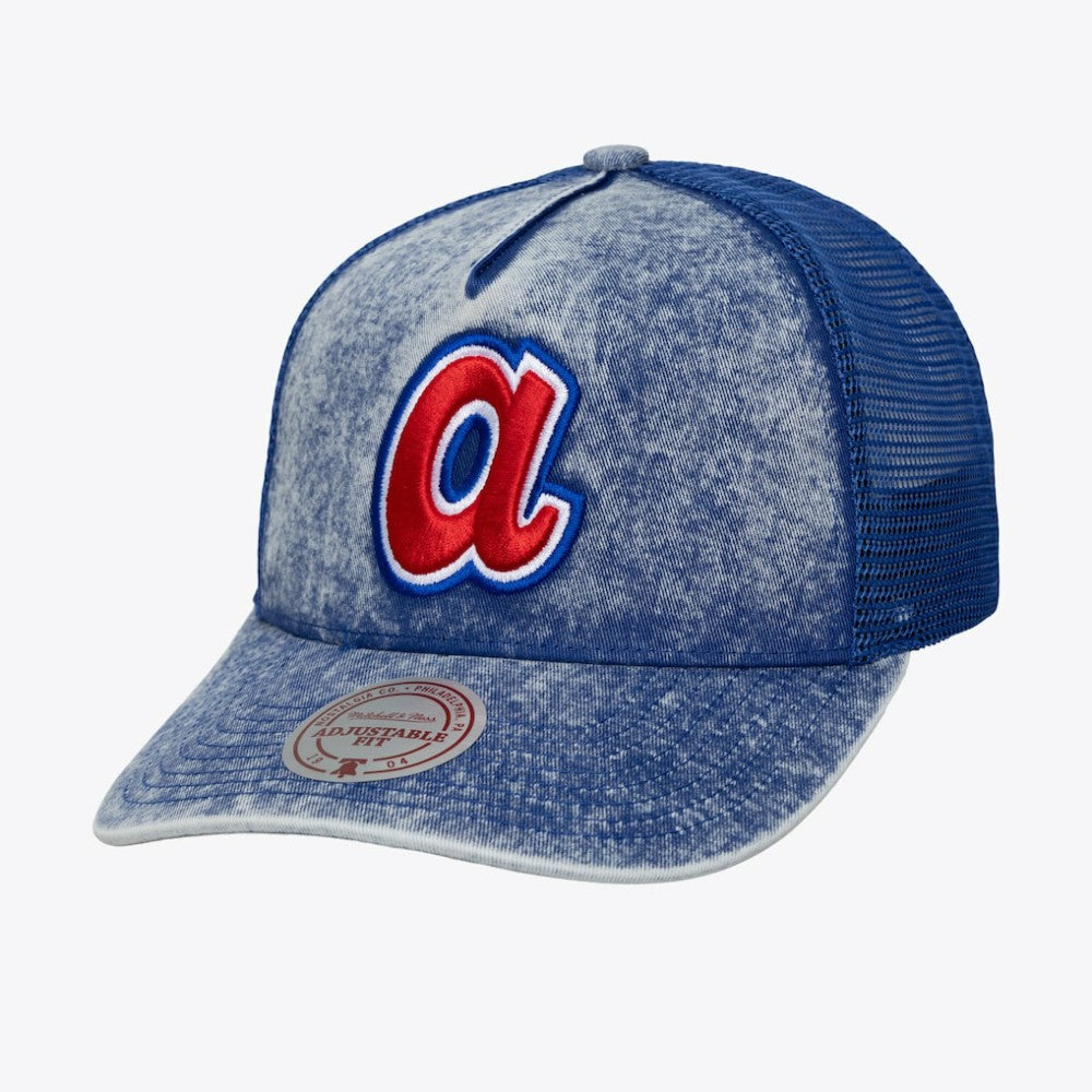 Atlanta Braves Mitchell & Ness Unisex Cooperstown Gameday Adjustable Trucker Hat On Sale