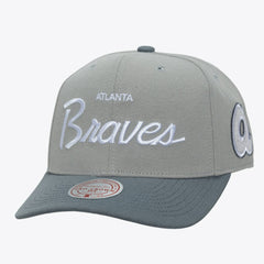 Atlanta Braves Mitchell & Ness Cooperstown Thunderstorm Head Coach Pro-Crown Adjustable Hat Near Me