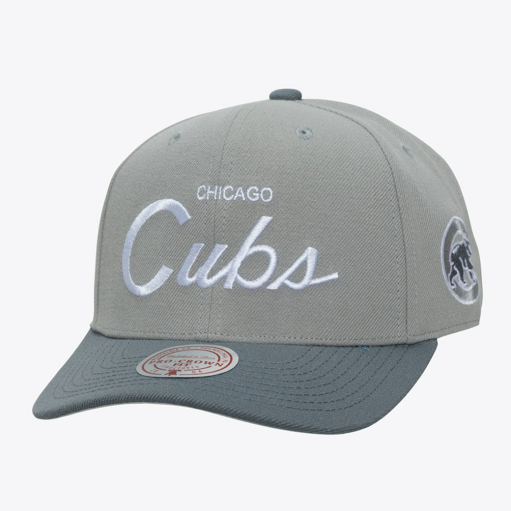 Chicago Cubs Mitchell & Ness Thunderstorm Head Coach Pro-Crown Adjustable Hat Sale