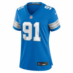 Tyleik Williams Detroit Lions Women's Team Game Jersey Blue - Nike