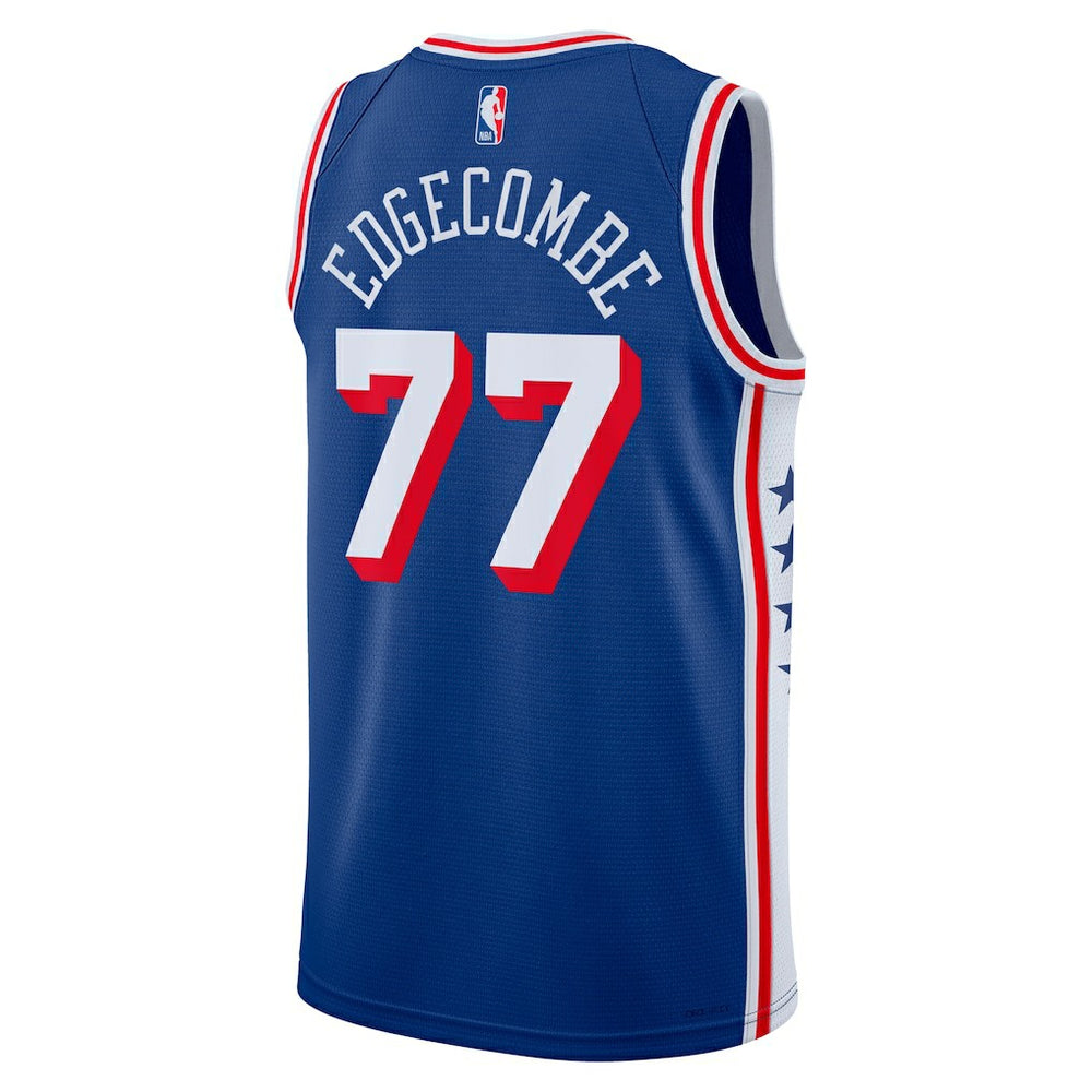 Nike - V. J. Edgecombe Philadelphia 76ers Unisex 2025 NBA Draft First Round Pick Swingman Jersey - Icon Edition - Royal