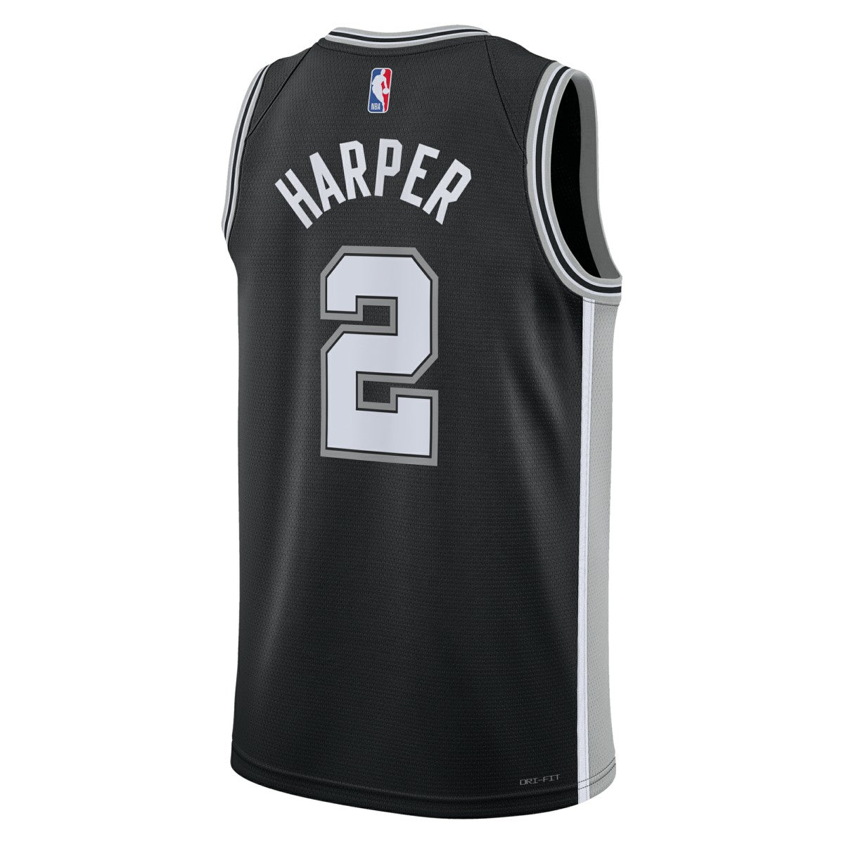 Nike - Dylan Harper San Antonio Spurs Unisex 2025 NBA Draft First Round Pick Swingman Jersey - Icon Edition - Black