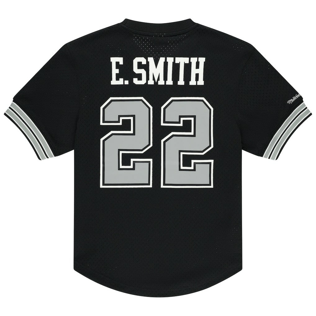 Emmitt Smith Dallas Cowboys Retired Player Name & Number Mesh Top Black - Mitchell & Ness
