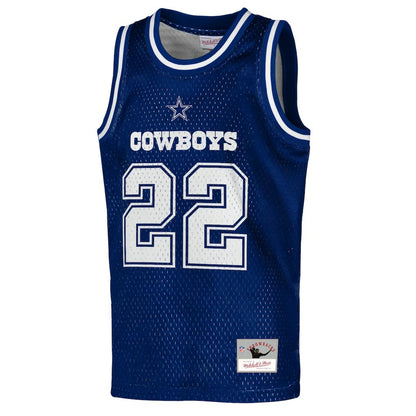 Emmitt Smith Dallas Cowboys Youth Retired Player NFL Basketball Fashion Jersey - Navy on sale | NFL Jerseys
