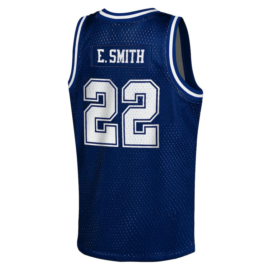 Emmitt Smith Dallas Cowboys Youth Retired Player NFL Basketball Fashion Jersey - Navy on sale | NFL Jerseys