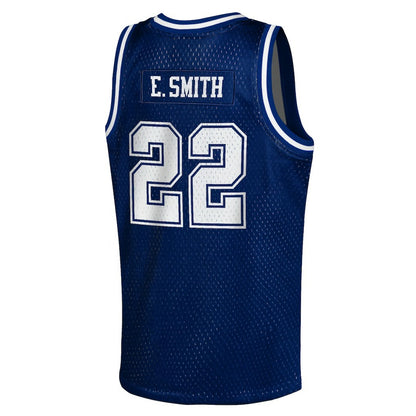 Emmitt Smith Dallas Cowboys Youth Retired Player NFL Basketball Fashion Jersey - Navy on sale | NFL Jerseys