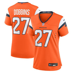 J.K. Dobbins Denver Broncos Women's Team Game Jersey Orange - Nike