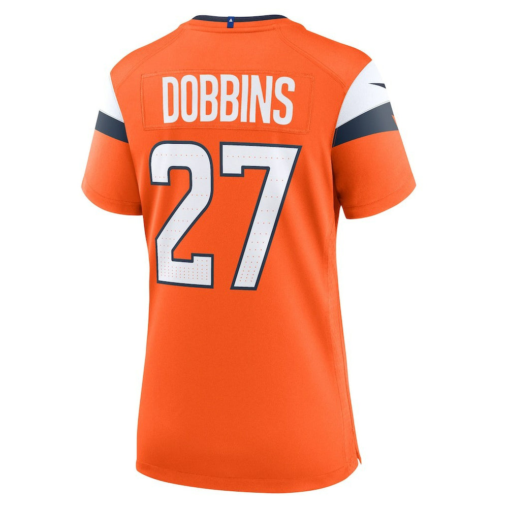 J.K. Dobbins Denver Broncos Women's Team Game Jersey Orange - Nike