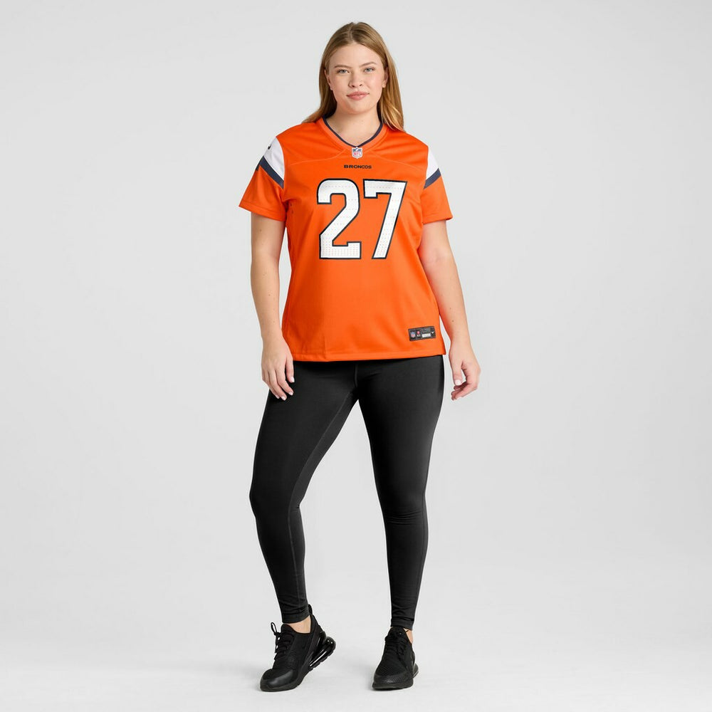 J.K. Dobbins Denver Broncos Women's Team Game Jersey Orange - Nike