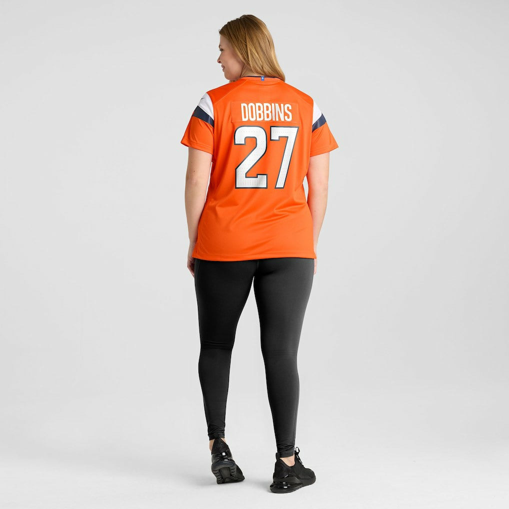 J.K. Dobbins Denver Broncos Women's Team Game Jersey Orange - Nike