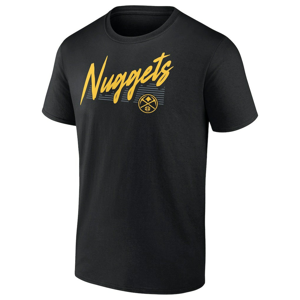 NBA - Denver Nuggets Color Block Slant Quick Strike T-Shirt - Black
