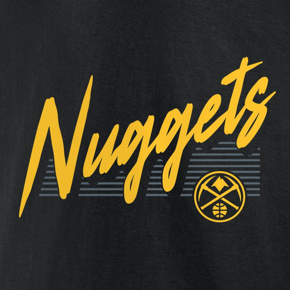 NBA - Denver Nuggets Color Block Slant Quick Strike T-Shirt - Black
