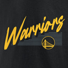 NBA - Golden State Warriors Color Block Slant Quick Strike T-Shirt - Black