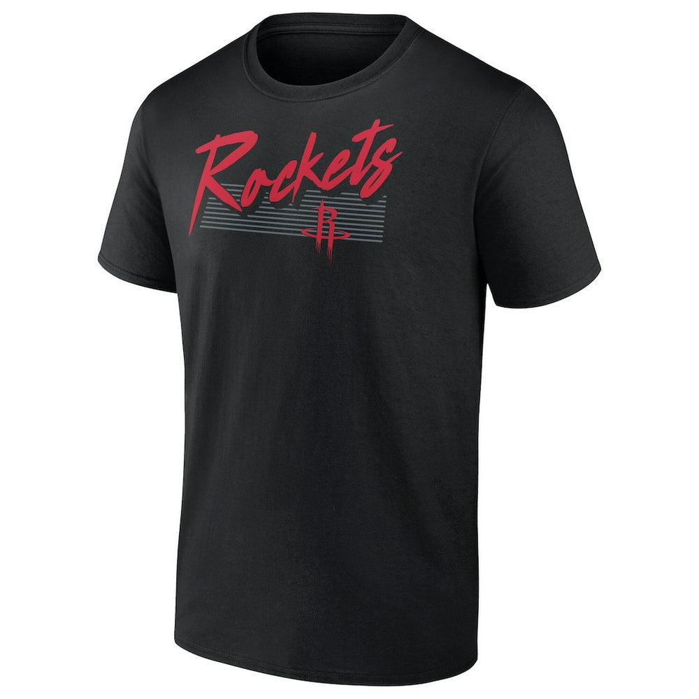 NBA - Houston Rockets Color Block Slant Quick Strike T-Shirt - Black