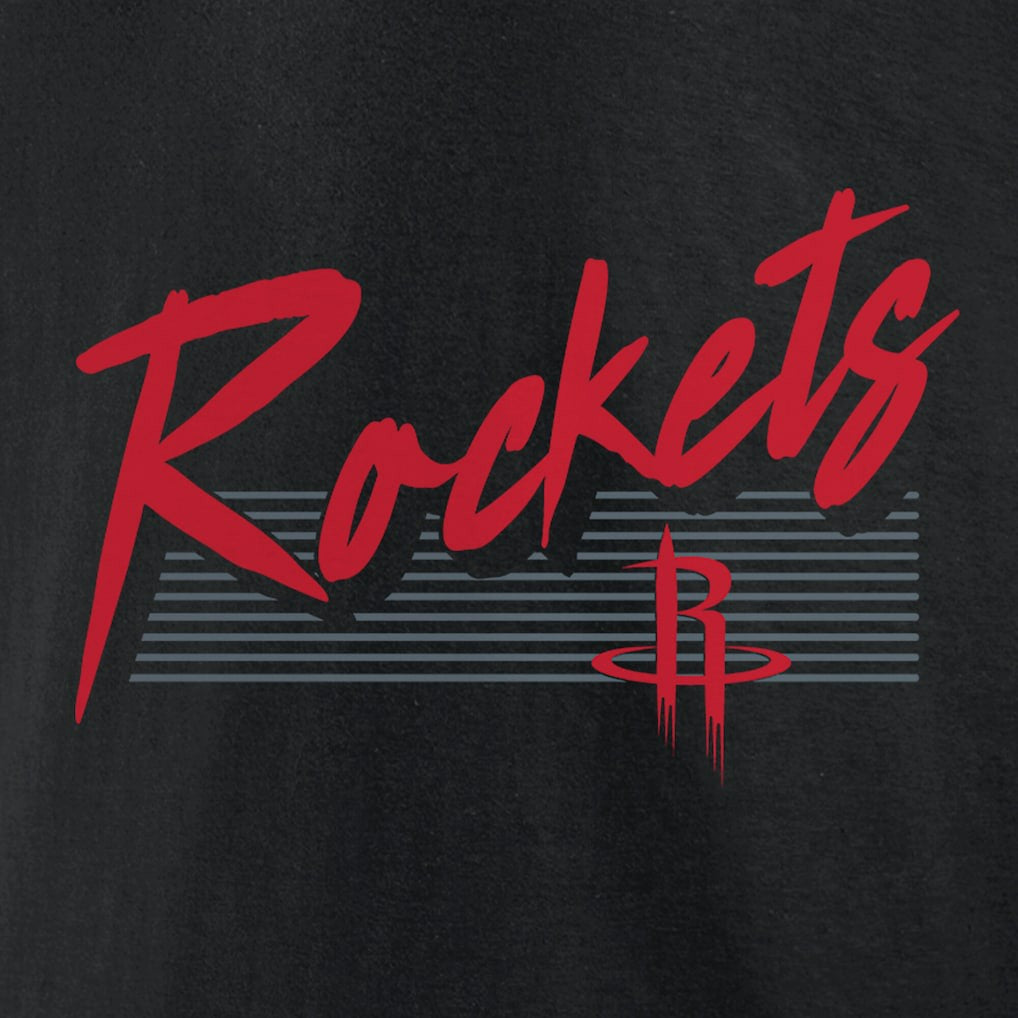 NBA - Houston Rockets Color Block Slant Quick Strike T-Shirt - Black
