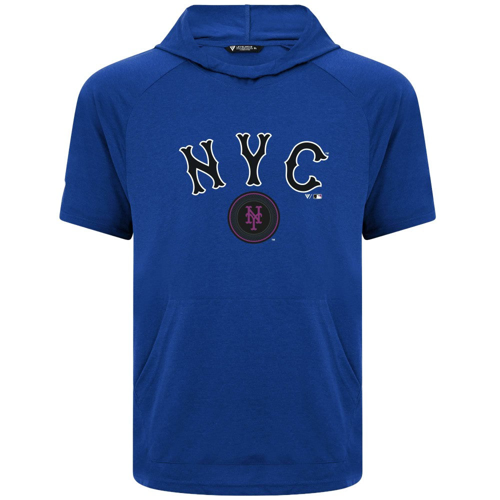 New York Mets Levelwear City Connect Phase Back Plash Hoodie T-Shirt for sale
