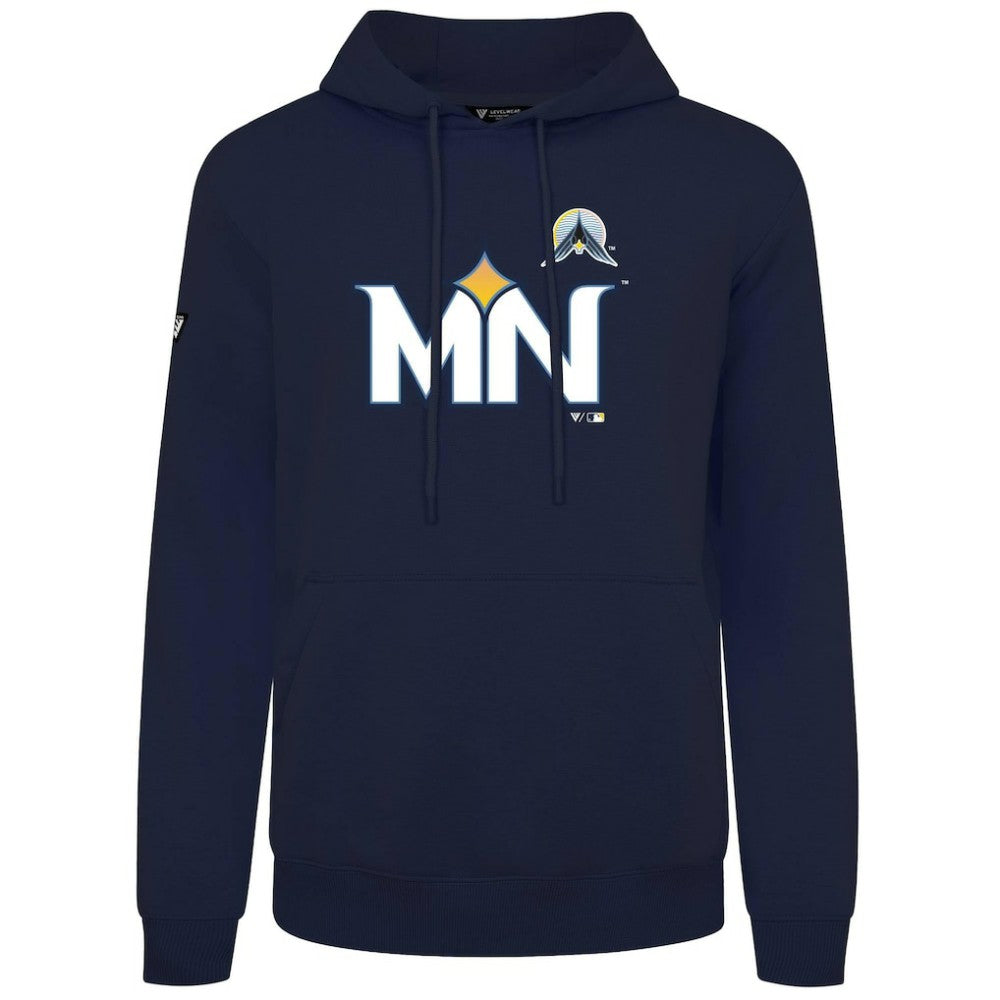 Minnesota Twins Levelwear City Connect Podium Core Logo Pullover Hoodie Sale