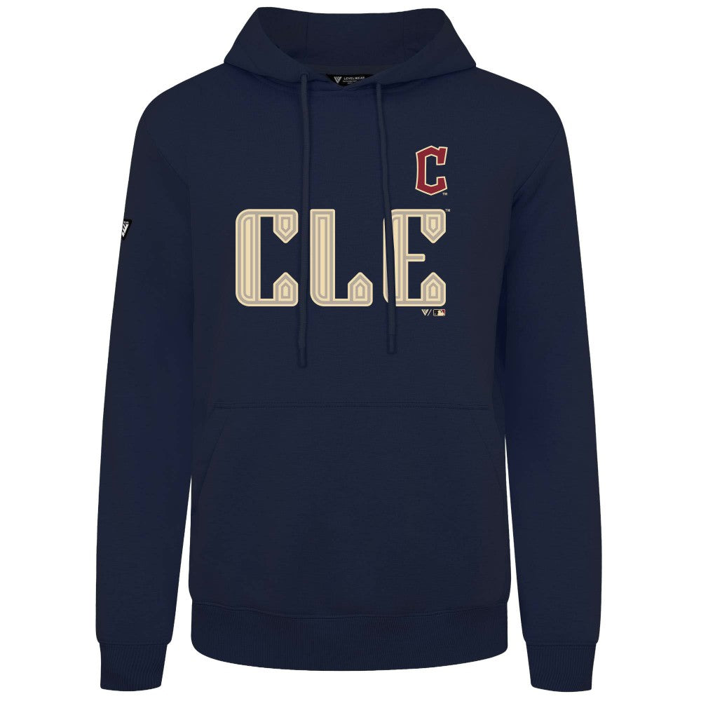 Cleveland Guardians Levelwear City Connect Podium Core Logo Pullover Hoodie Online